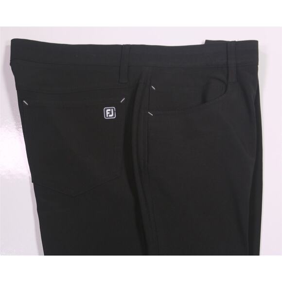 Footjoy Athletic Fit Current Black 5 Pocket Performance Pants Men's 35x32 - Picture 2 of 7